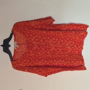 Michael Kors orange wide cut top